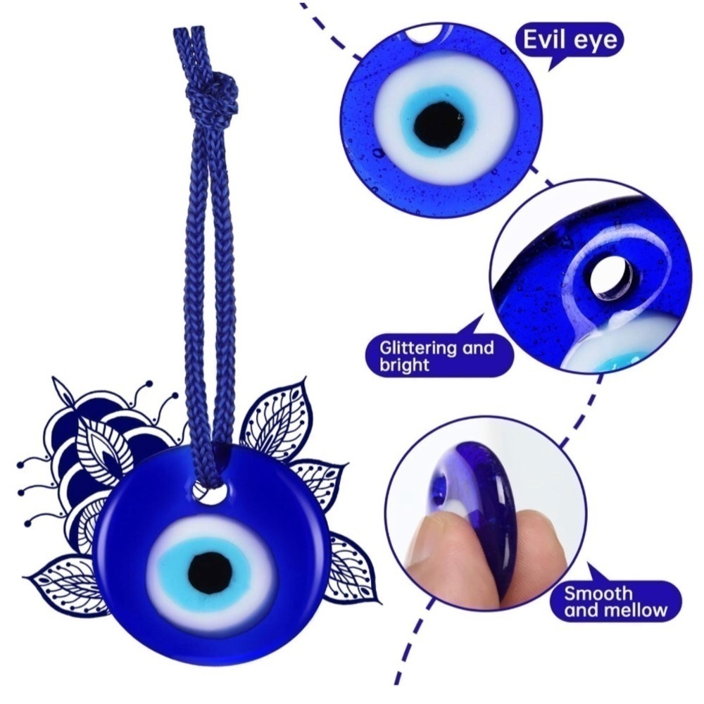 Evil Eye Bundle - Charm + Coin Purse (BLACK, BLUE EYE) - Picture 8 of 15